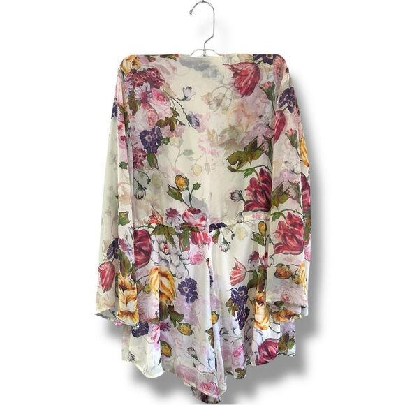 Show Me Your MuMu Floral Romper - Pink, Purple, Yellow - Picture 4 of 12